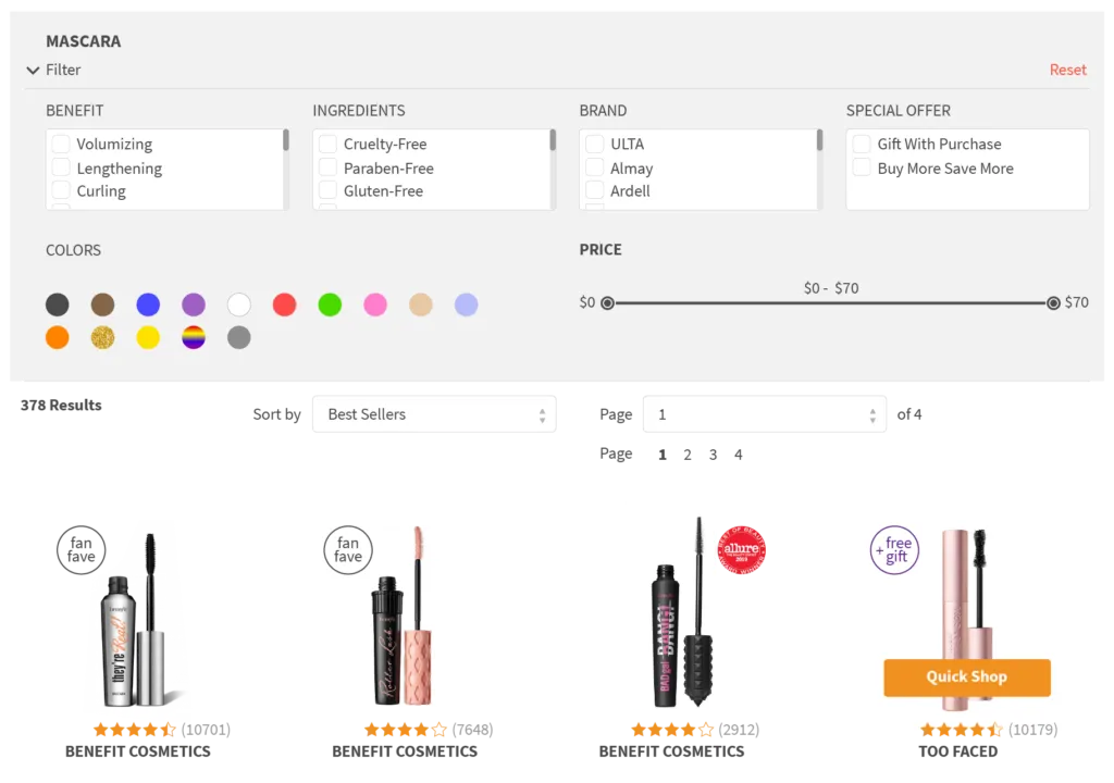 Selecting Relevant Facets and Deep Learning