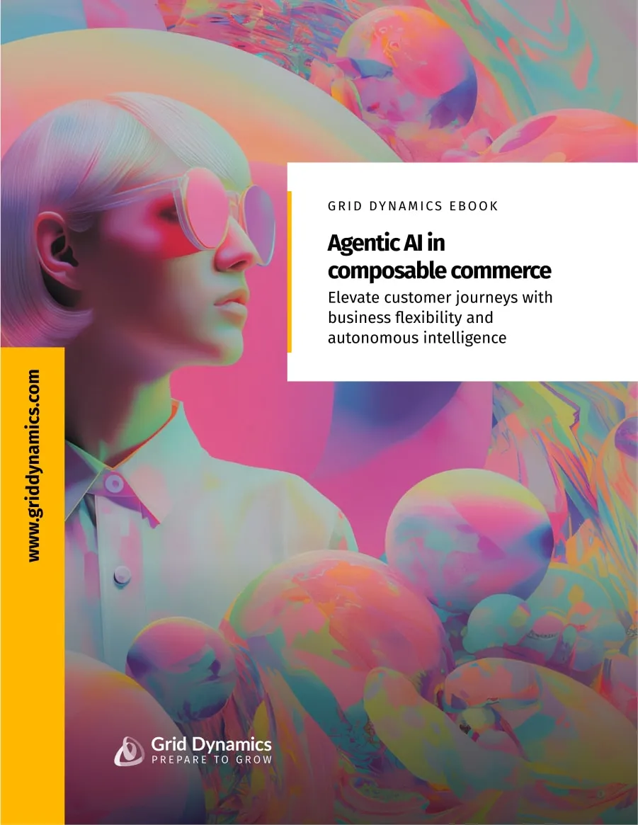 Agentic AI in composable commerce ebook cover