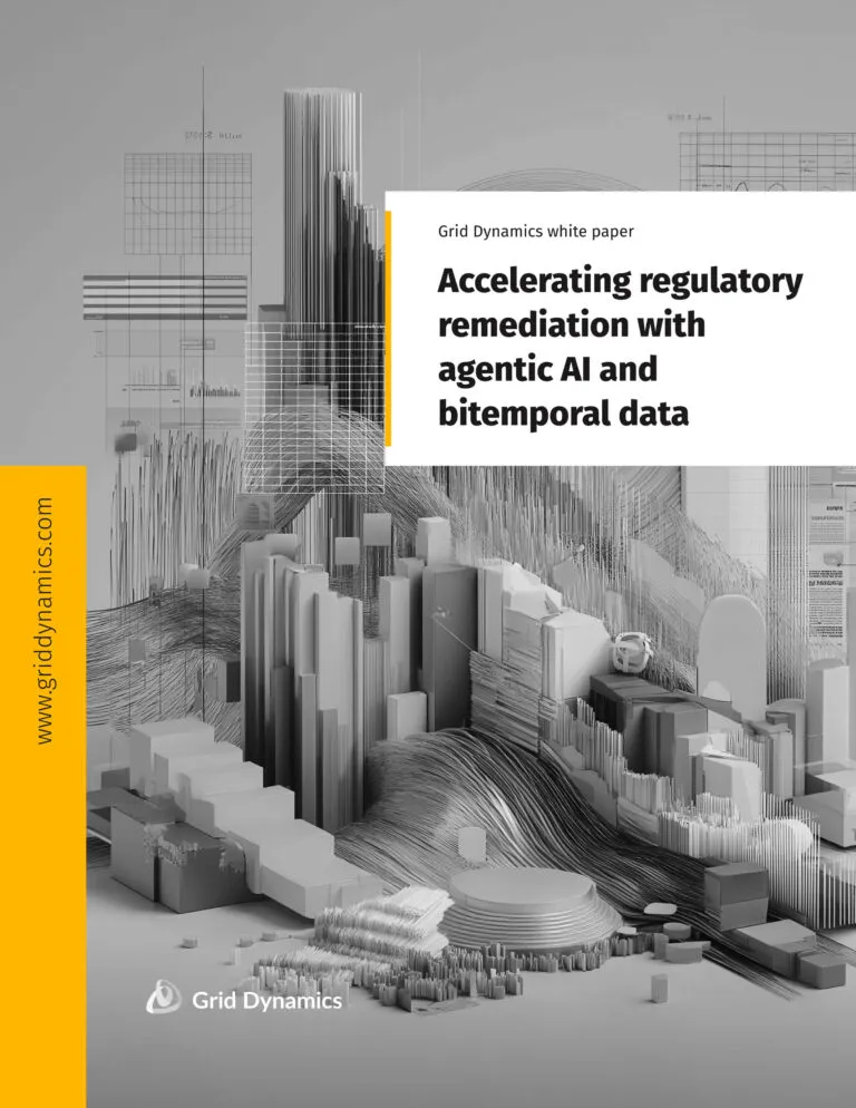 Accelerating regulatory remediation with agentic AI and bitemporal data white paper cover