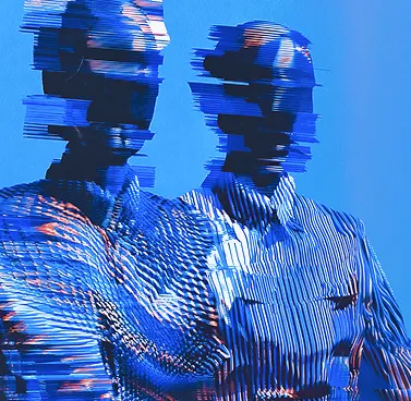 Abstract digital figures