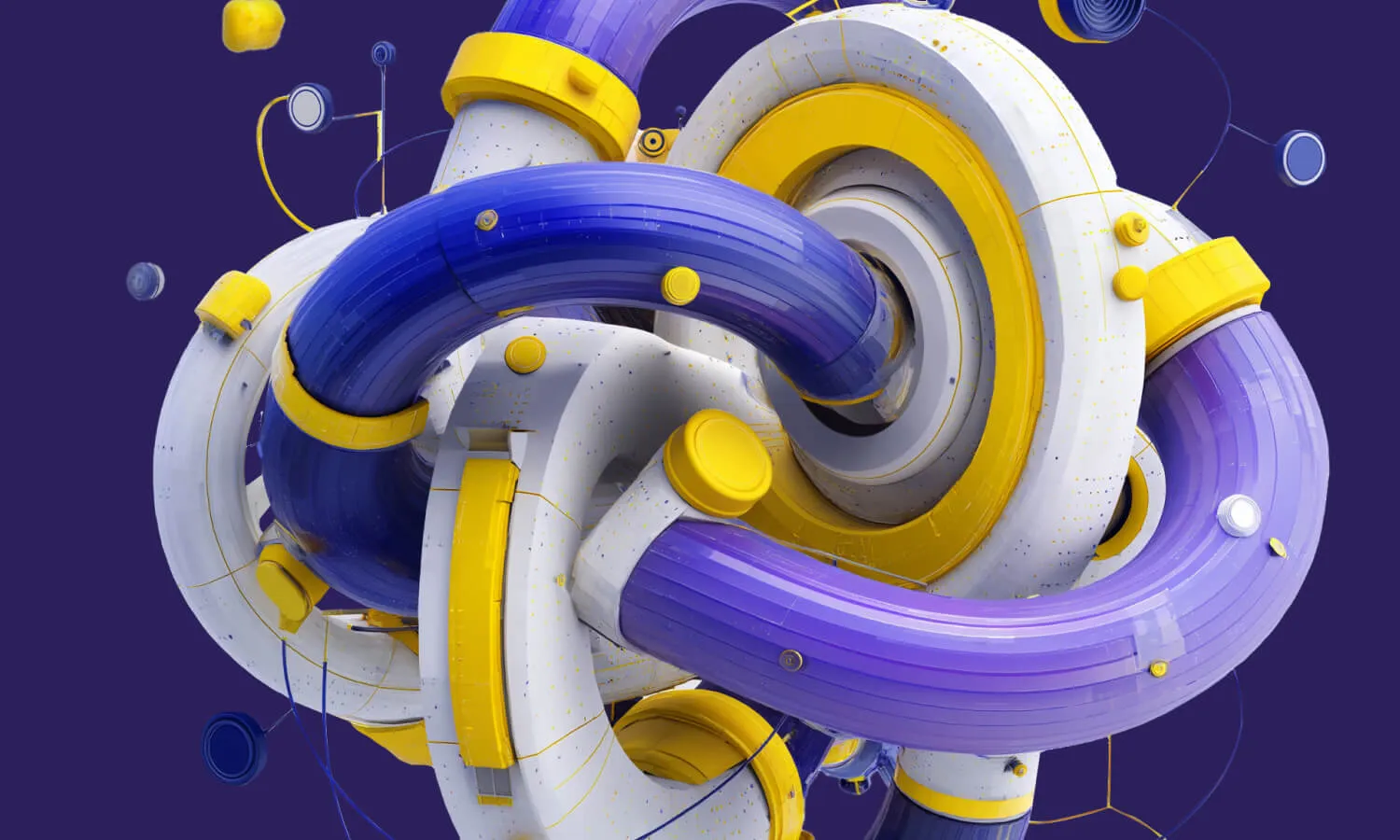 abstract image depicting a dynamic 3d shape that symbolizes testing process