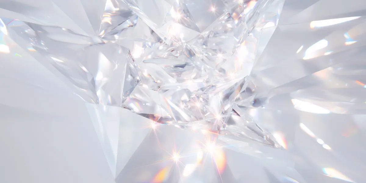 Сolorful reflections of light in gemstones