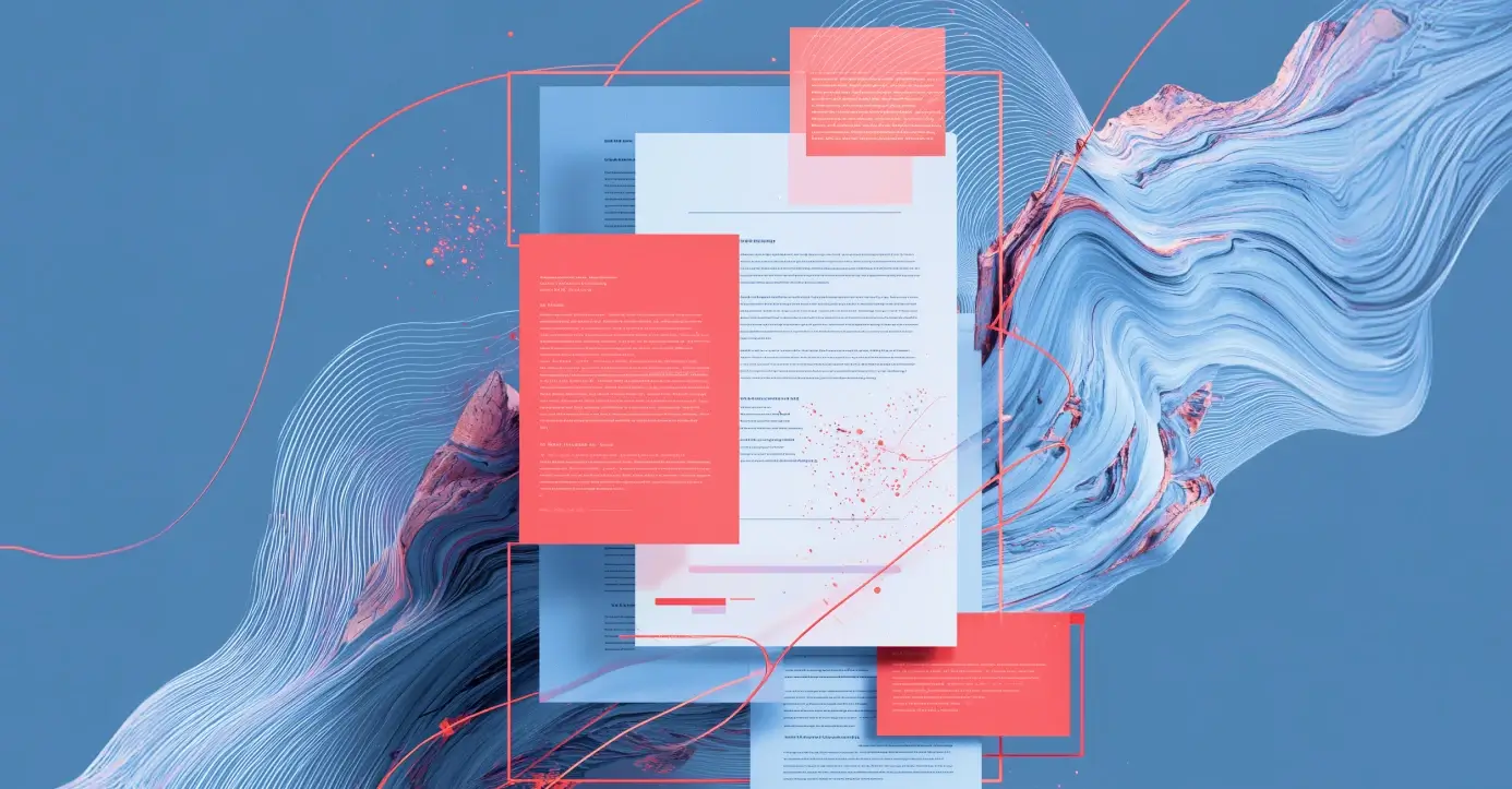 EU AI Act compliance checklist with abstract red and blue background